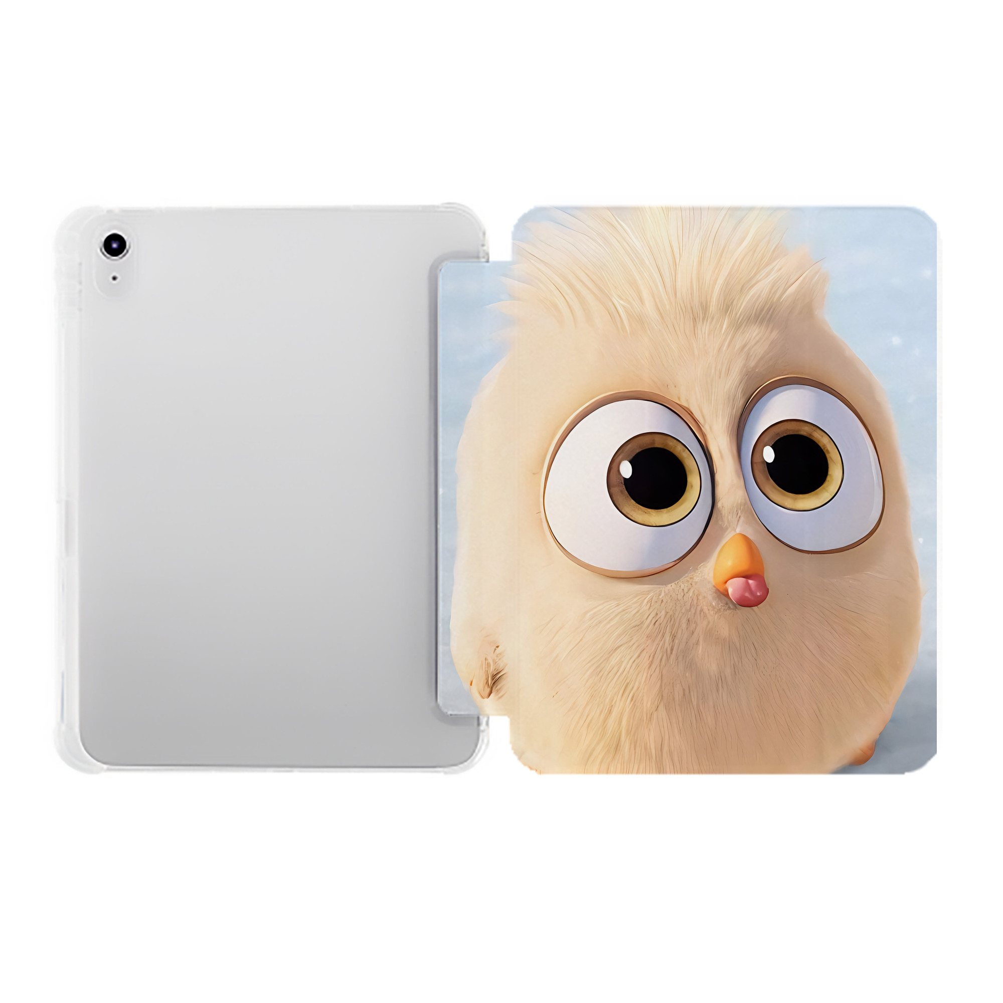 （画像用） Angry Birds アングリーバード IPad ケース ペン収納付き 三つ折りスタンド PUレザー×シリコン 対応機種9.5/10.5/10.9インチ